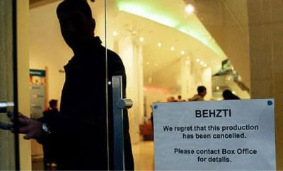 Behzti Cancellation Poster